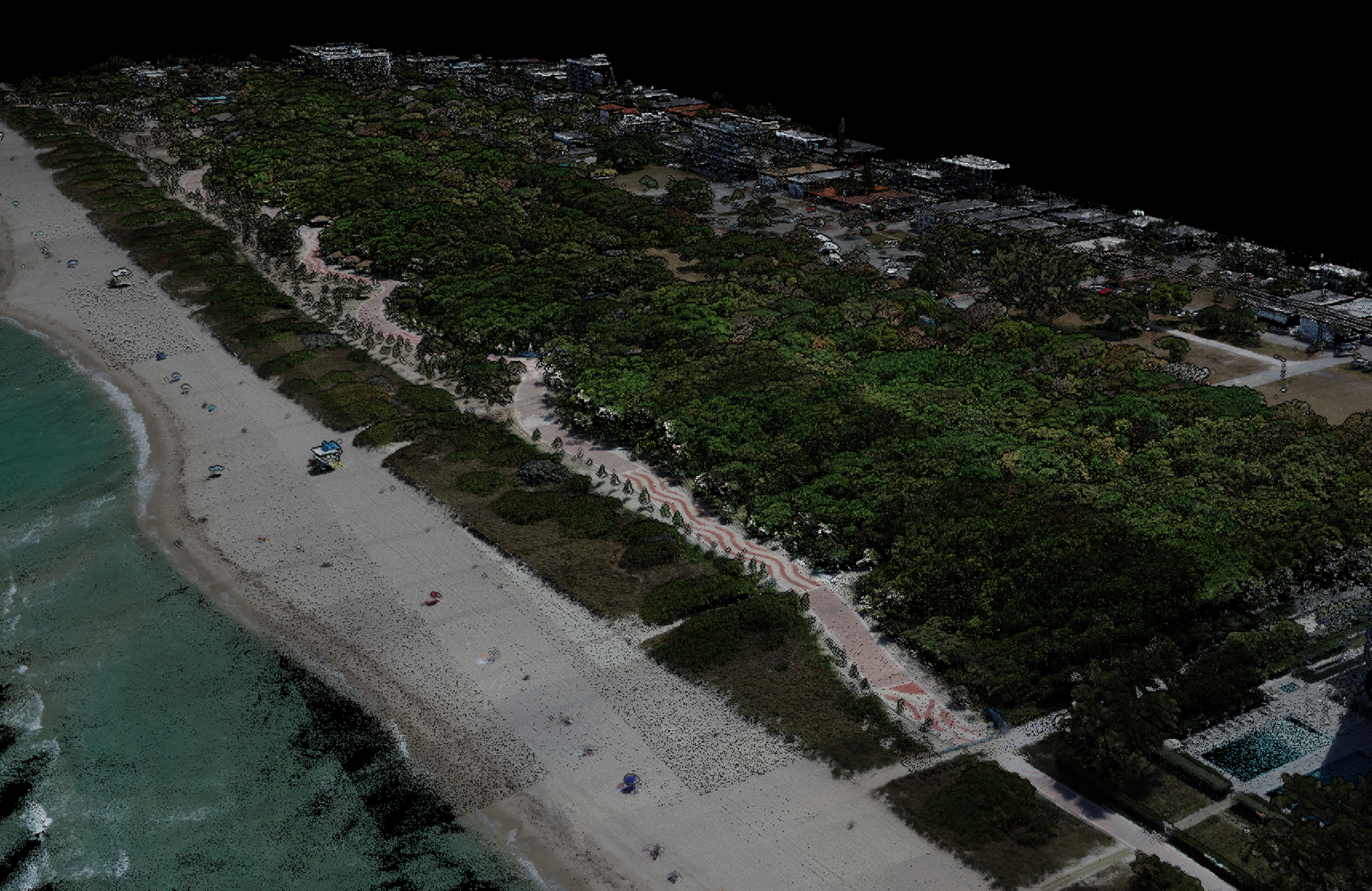 Point Cloud Beach Florida
